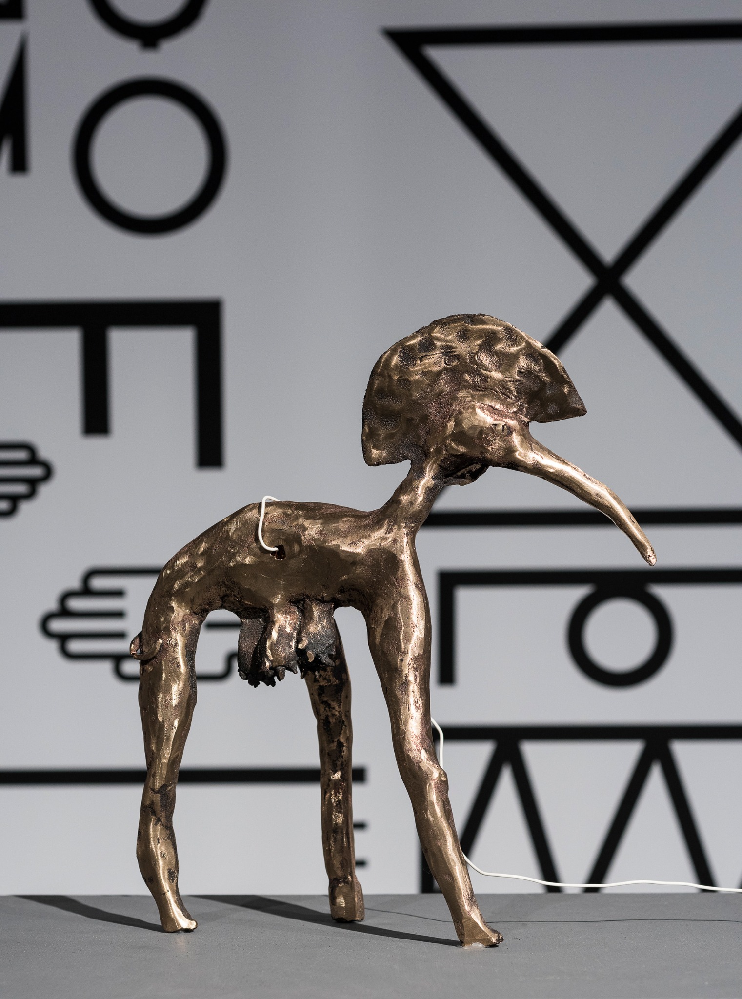 Bronze touch sculpture from Acculturation Machine